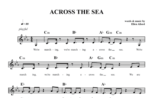 Across The Sea (Mi Chamocha) - Sheet Music
