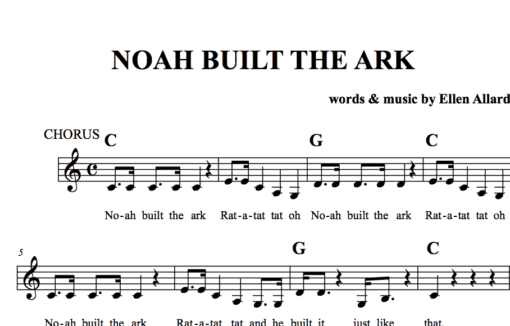 Noah Built The Ark - Sheet Music