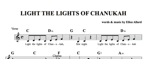 Light The Lights Of Hanukah - Sheet Music