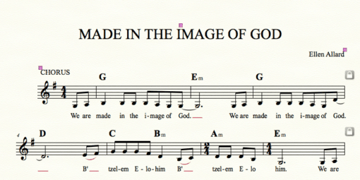 Made In the Image Of God - Sheet Music