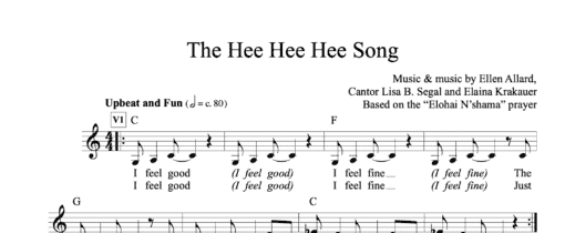 The Hee Hee Song - Sheet Music