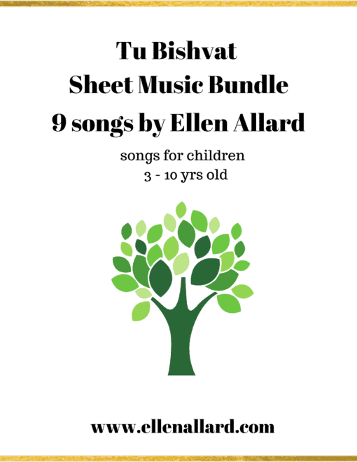 Tu Bishvat 9 Song Sheet Music Bundle