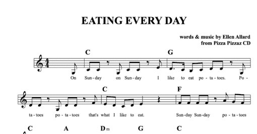 Eating Every Day - Sheet Music