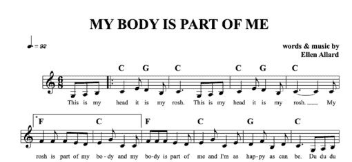 My Body Is Part Of Me - Sheet Music
