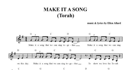 Make It A Song - Sheet Music