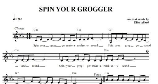 Spin Your Grogger - Sheet Music