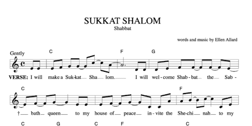 Sukkat Shalom - Sheet Music + 2 Bonus Sheets