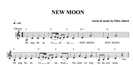 New Moon (Rosh Chodesh) - Sheet Music