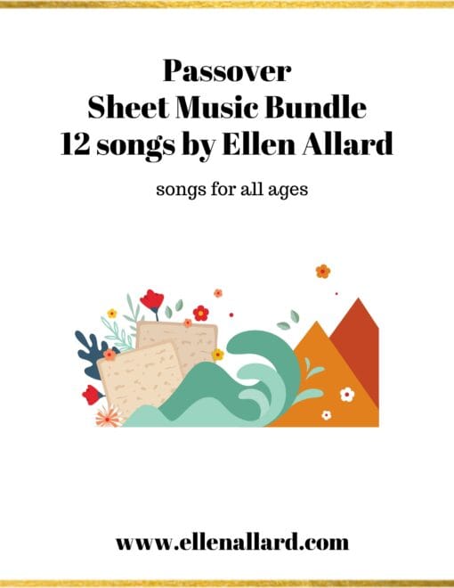 Passover Sheet Music Bundle - 12 Songs + Bonus Lyric Chord Sheets